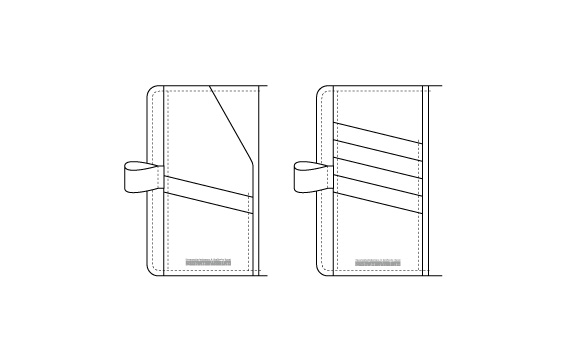 手帳カバーカードポケット増設